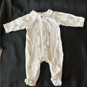 Jacadi Teddy Onesie Size 1 Month
